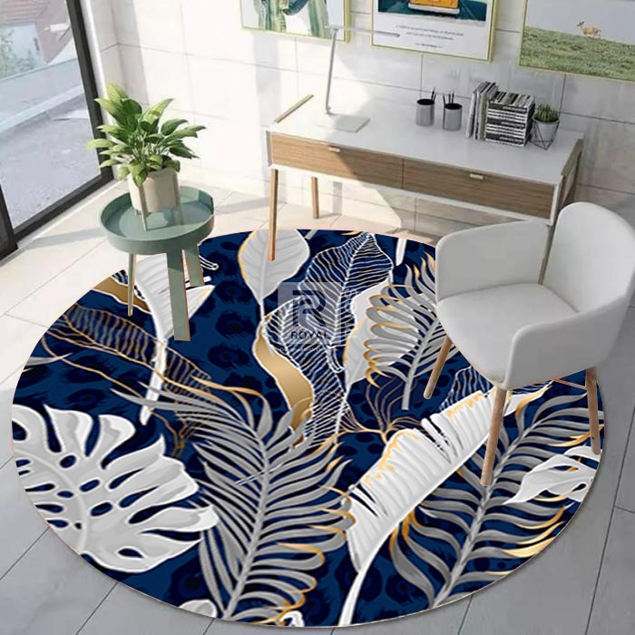 Jual Karpet Bulat Lantai Tropical Anti Slip 100x100 cm By Royal Rugs ...