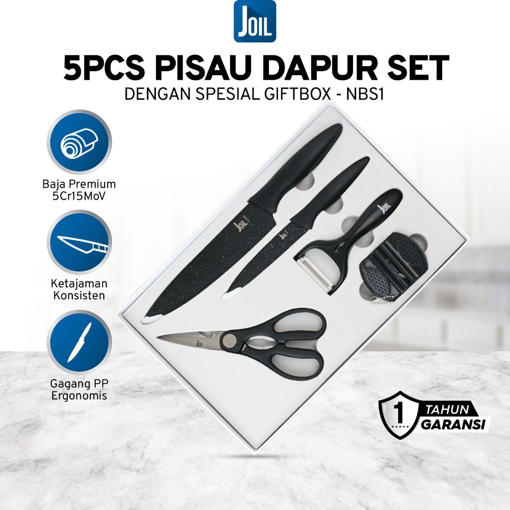 Jual Joil Set Pisau Dapur Utility Knife Pcs Stainless Steel NBS1