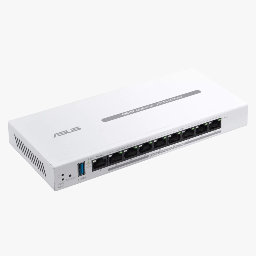 Jual ASUS EBG19P Gigabit PoE+ VPN wired router, 8 PoE+ ports, 123W, Up ...