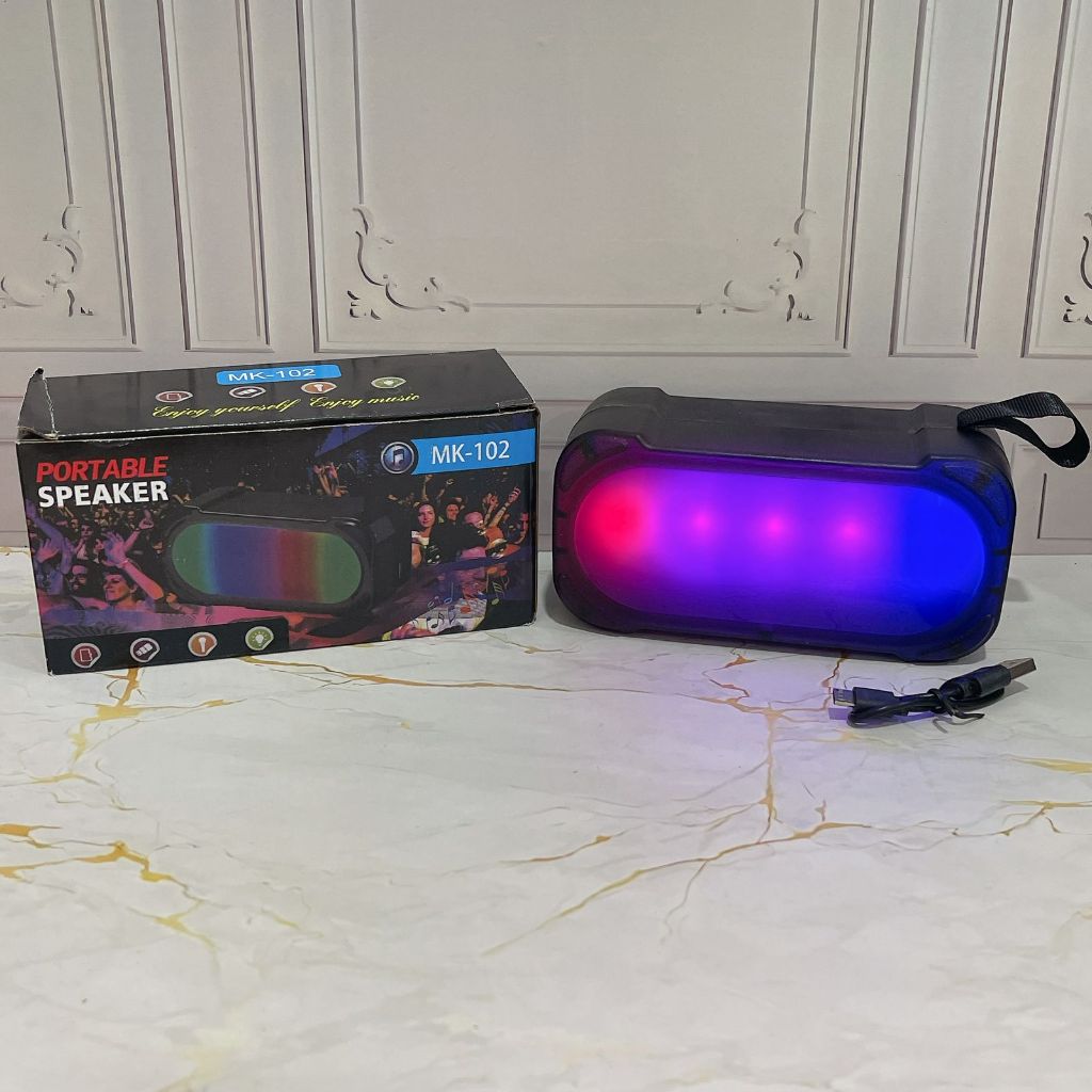 Jual SPEAKER BLUETOOTH RGB LED MK-102//Speaker Bluetooth Portable Mini ...