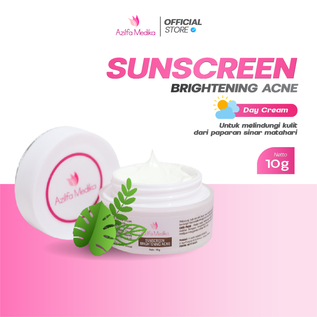 Jual Azilfa Medika Sunscreen Brightening Acne Krim Siang Melindungi ...