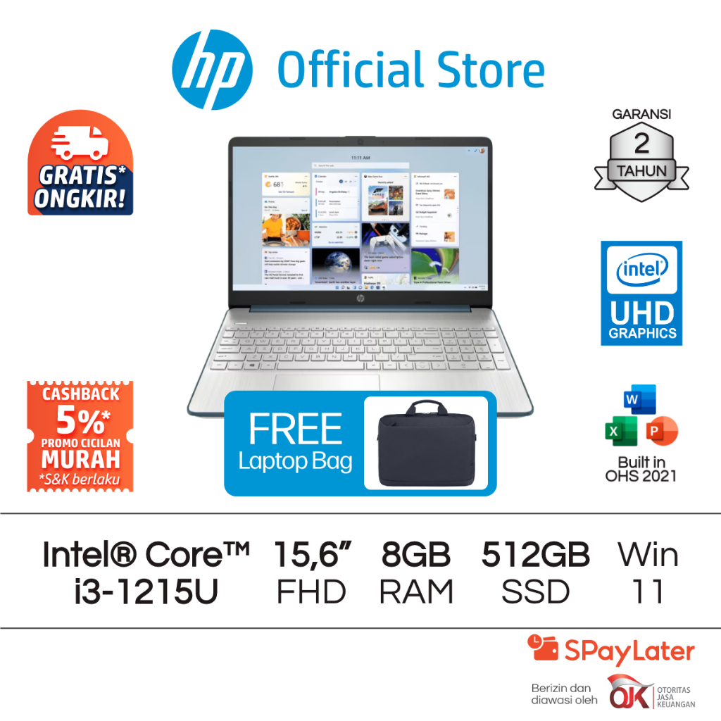 Core I3 Hp 15s 1tb Ssd LAPTOP HP 15S FQ5444TU FQ5374TU FQ5148TU I3