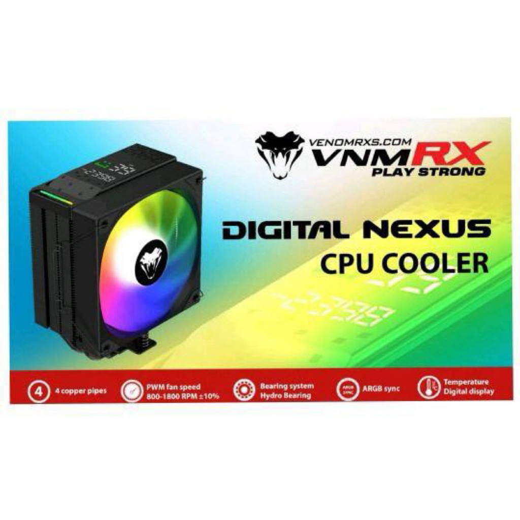 Jual CPU COOLER / FAN PROCESSOR VENOMRX DIGITAL NEXUS ARGB | Shopee ...