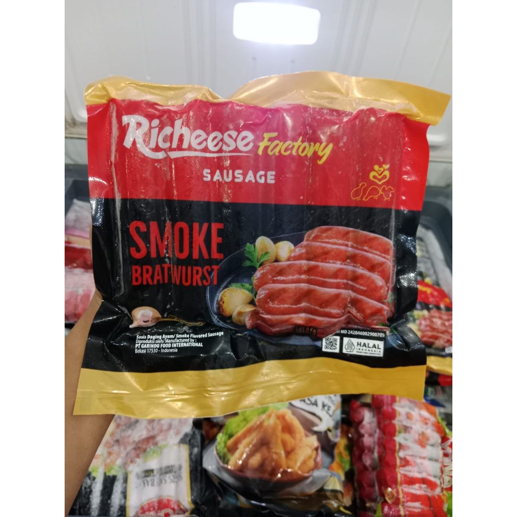 Jual ANITA FROZEN FOOD Richeese Smoke Bratwurst Sosis Ayam kemasan 360g ...