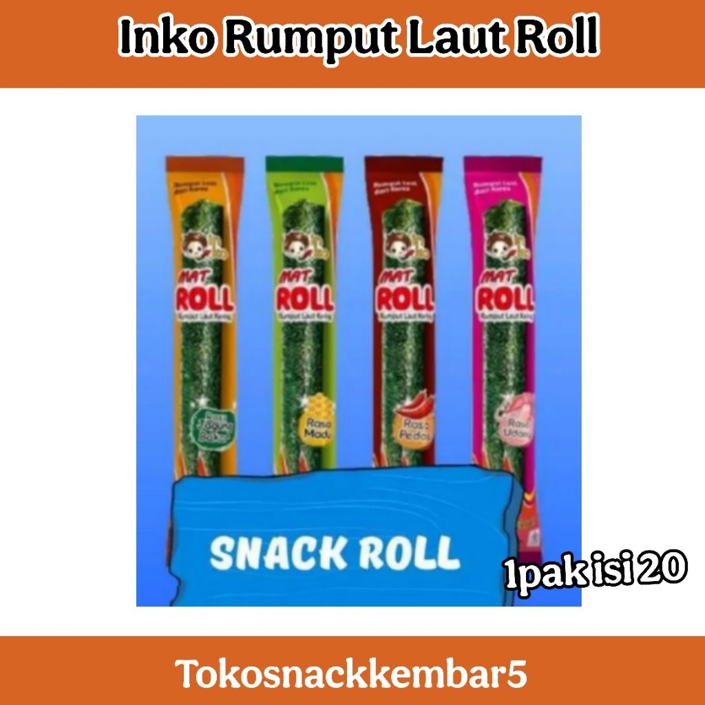 Jual Inko Mat Roll Inko Rumpang Mini Snack rumput laut | Shopee Indonesia