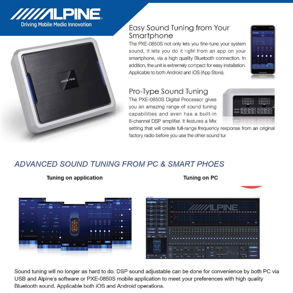 Jual ALPINE DSP Processor Car Audio 8 Channel Amplifier Sound System ...