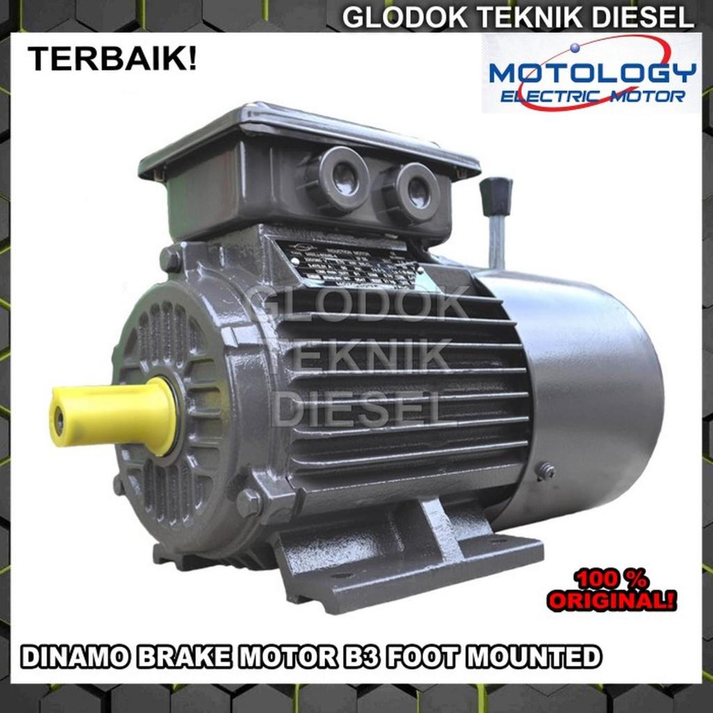 Jual Dinamo Brake Motor B3 4 HP 3 KW 4 POLE 3 PHASE Full Tembaga ...