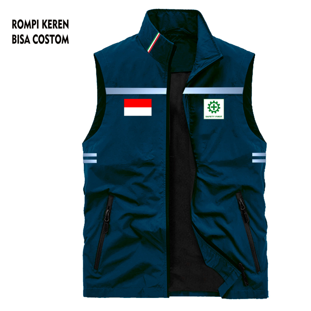Jual Bisa Custom !!! Rompi Safety Proyek Lapangan / R…