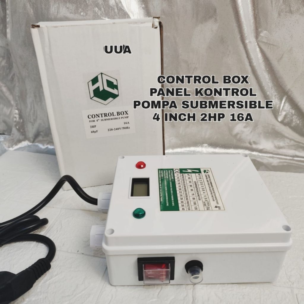 Jual CONTROL BOX PANEL KONTROL POMPA SUBMERSIBLE 4 INCH 2HP 16A ...