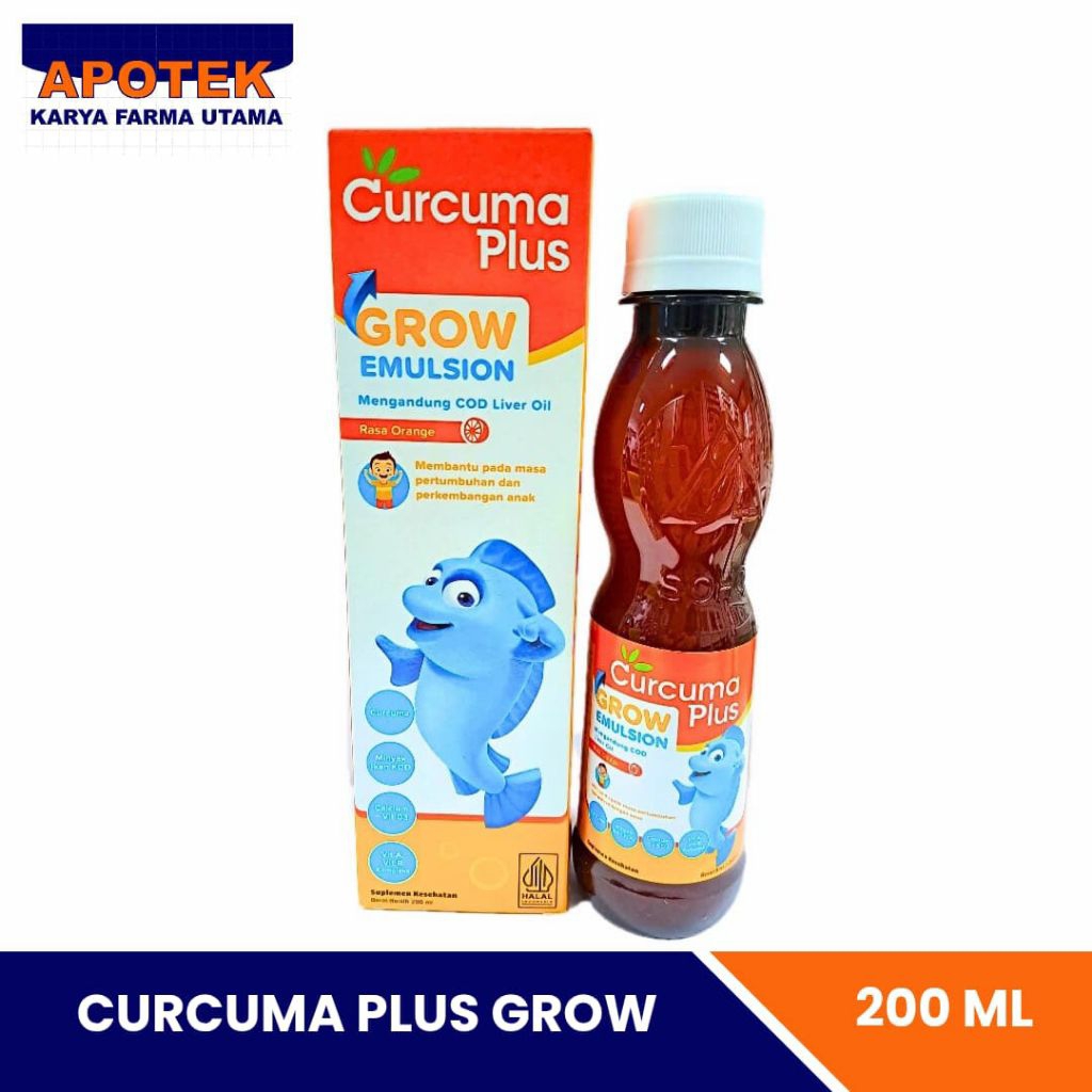 Jual Curcuma Plus Grow Emulsion 200 ml | Shopee Indonesia