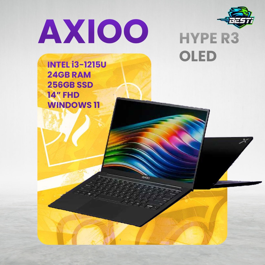 Jual Laptop Axioo Hype R3 OLED Intel i3-1215U 24GB RAM 256GB SSD ...