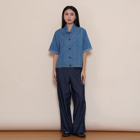 Blouse Denim Wanita B1276