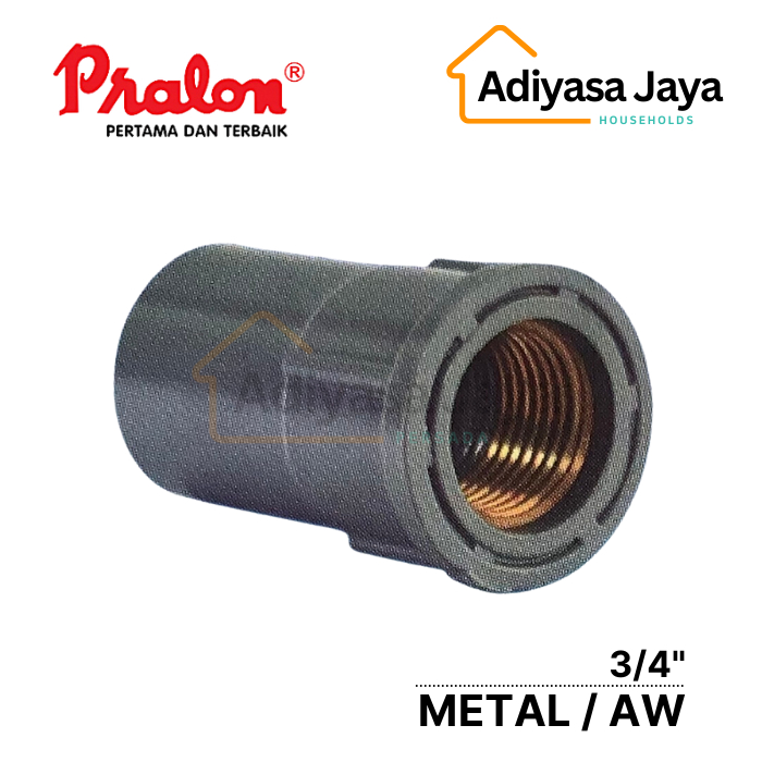 Jual Faucet Socket Metal 3/4 (Pralon) / SDD M (Sock Drat Dalam Metal ...