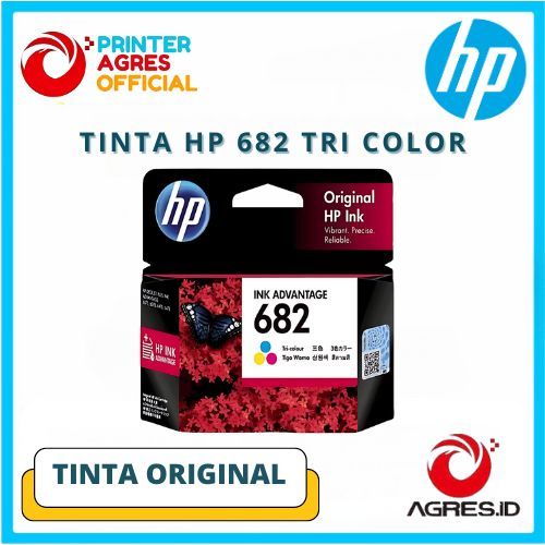 Jual HP 682 Tri Color Tinta Printer Warna Original 1216 2335 2336 2337 ...
