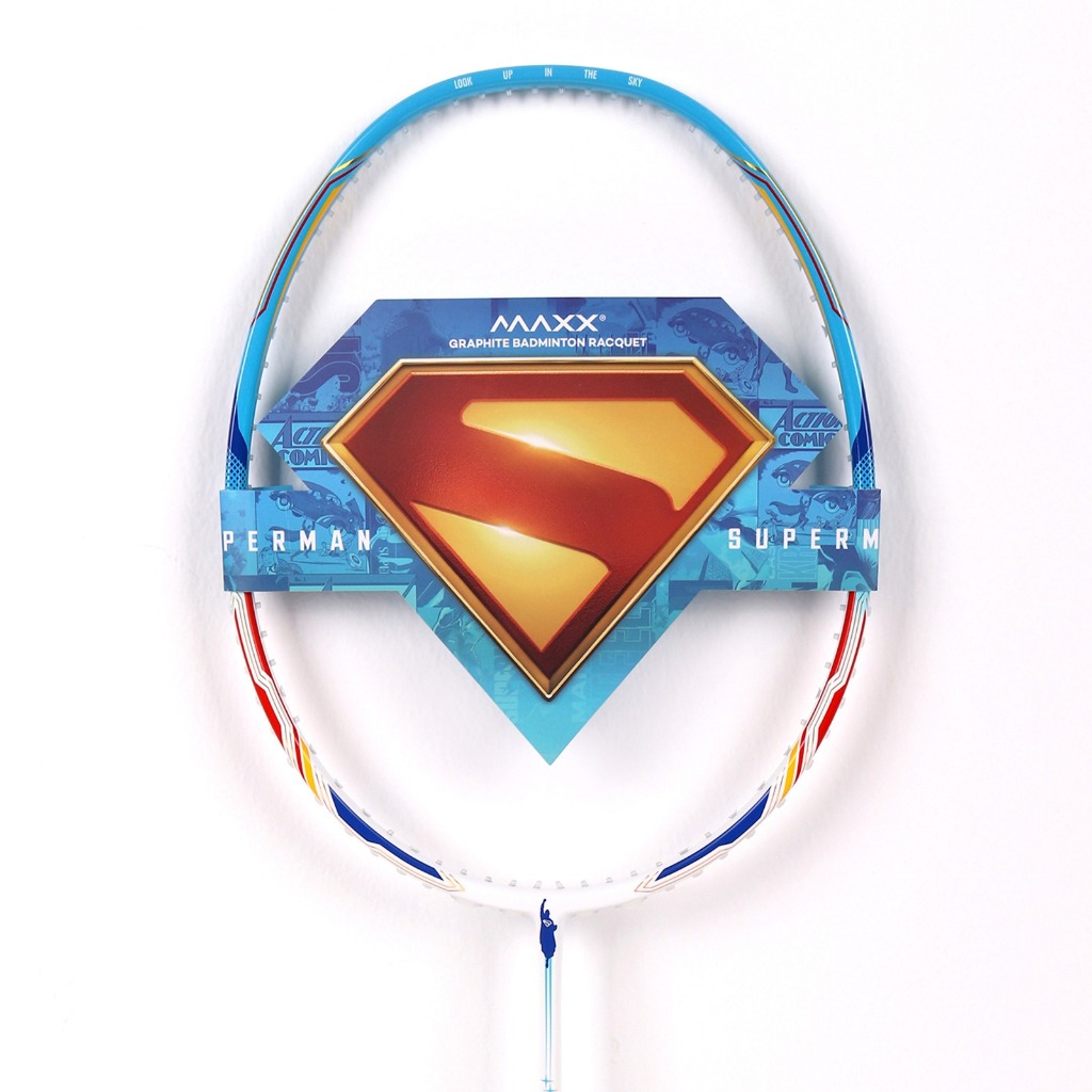 Jual Raket Badminton MAXX Last Son Of Krypton Superman Edition Sky Blue ...