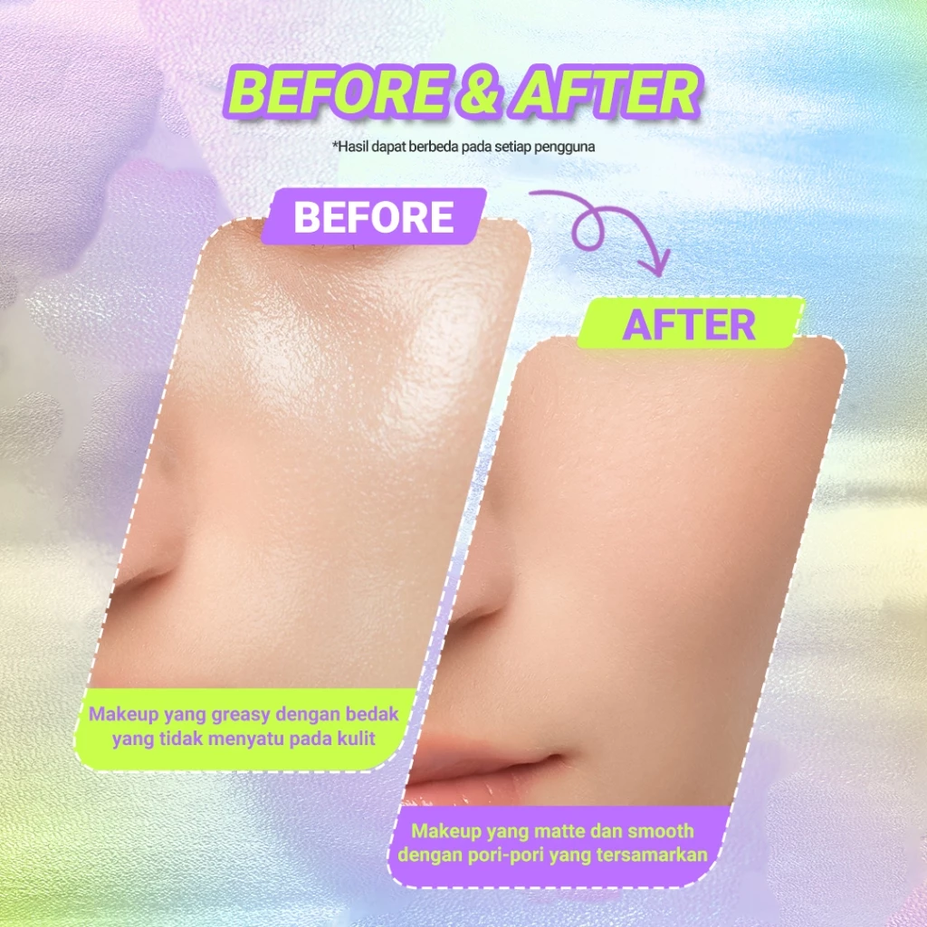 Dazzle Me Bedak Tabur HD Invisible untuk Kontrol Minyak dan Tahan Lama