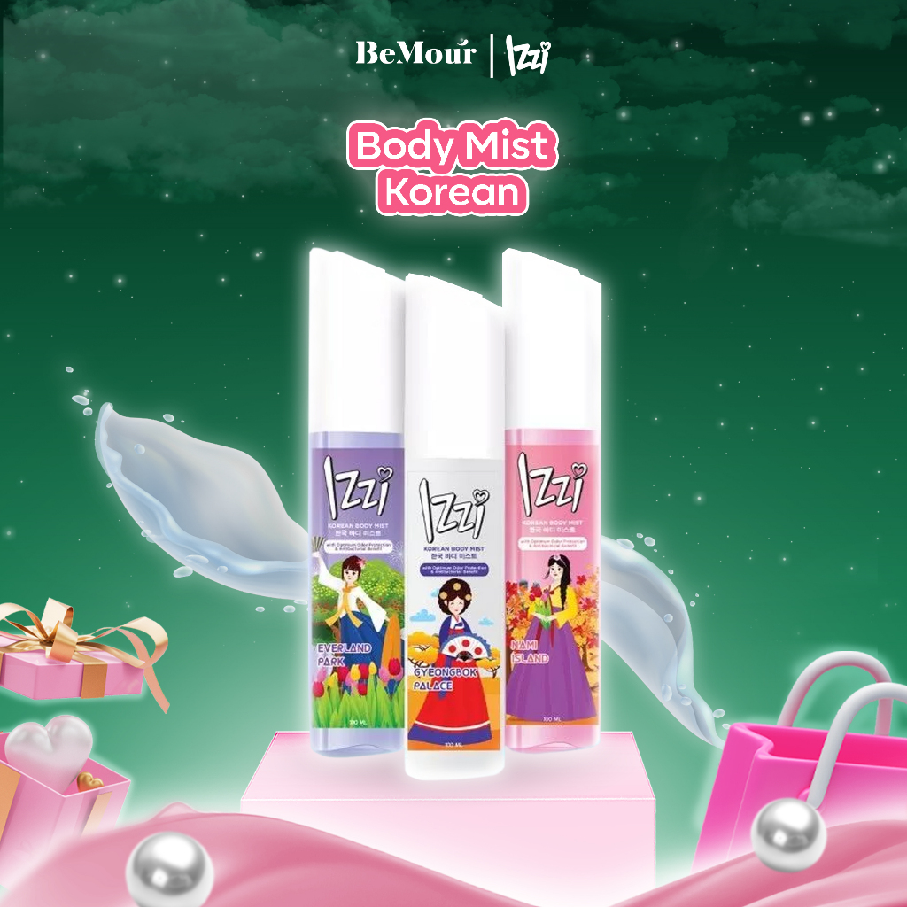Jual IZZI - KOREAN BODY MIST ( 100 ml ) - Parfum Spray Badan Wangi ...