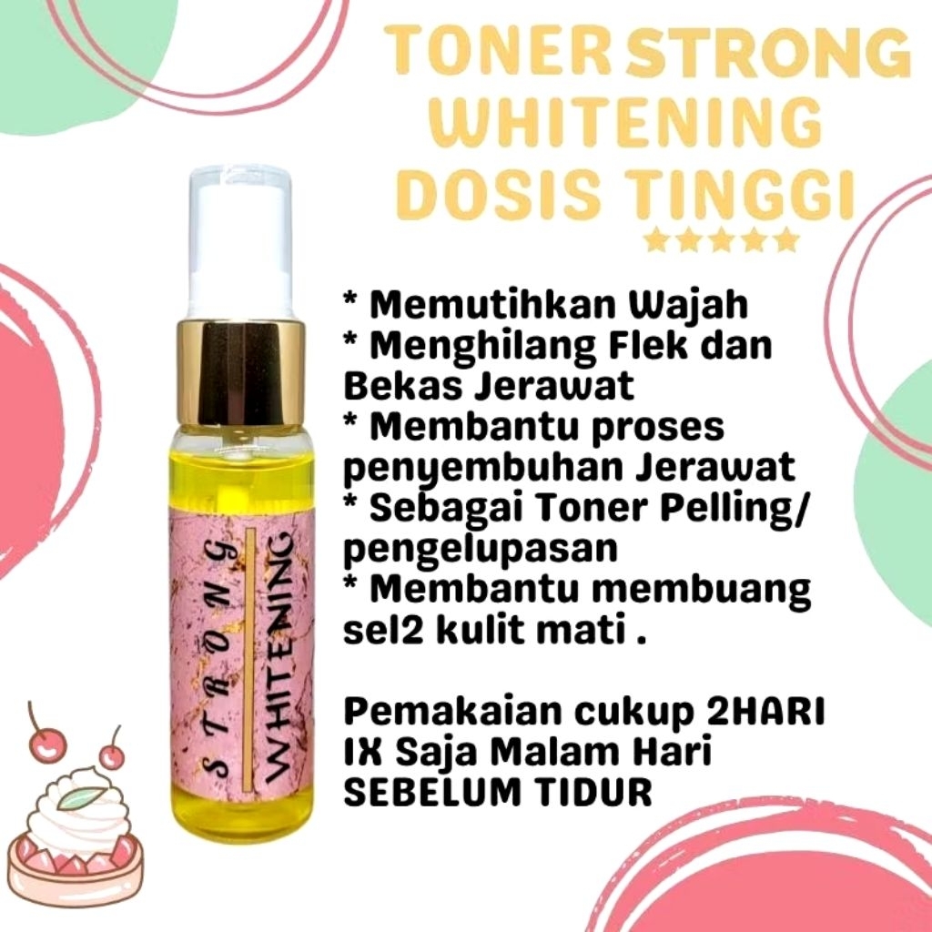 Jual TONER WHITENING SUPER STRONG PEELING 30ml (COD) | Shopee Indonesia