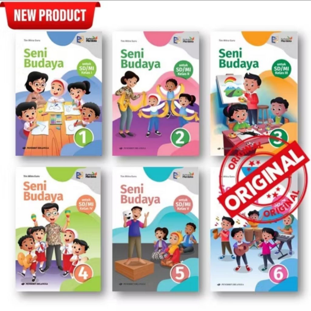 Jual BUKU SENI BUDAYA SD/MI KELAS 1 2 3 4 5 6 KURIKULUM MERDEKA ...