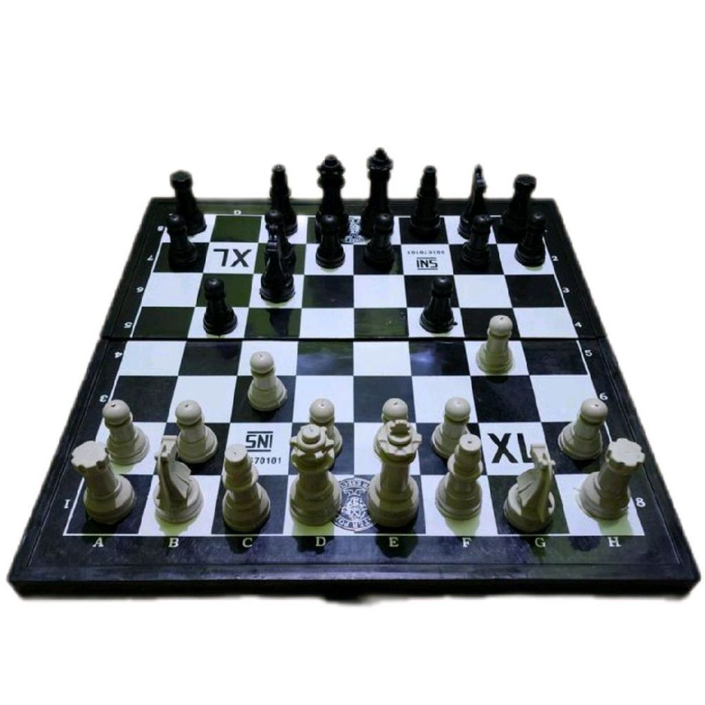 Jual papan catur set murah besar 50x50 cm sedang 34x34 cm permainan ...