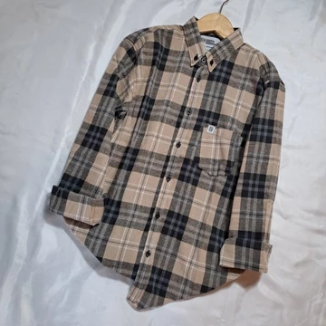 Kemeja Flanel Pria Lengan Panjang Distro Flanel Motif 3 Dimensi Kuning Kunyit Hijau Merah