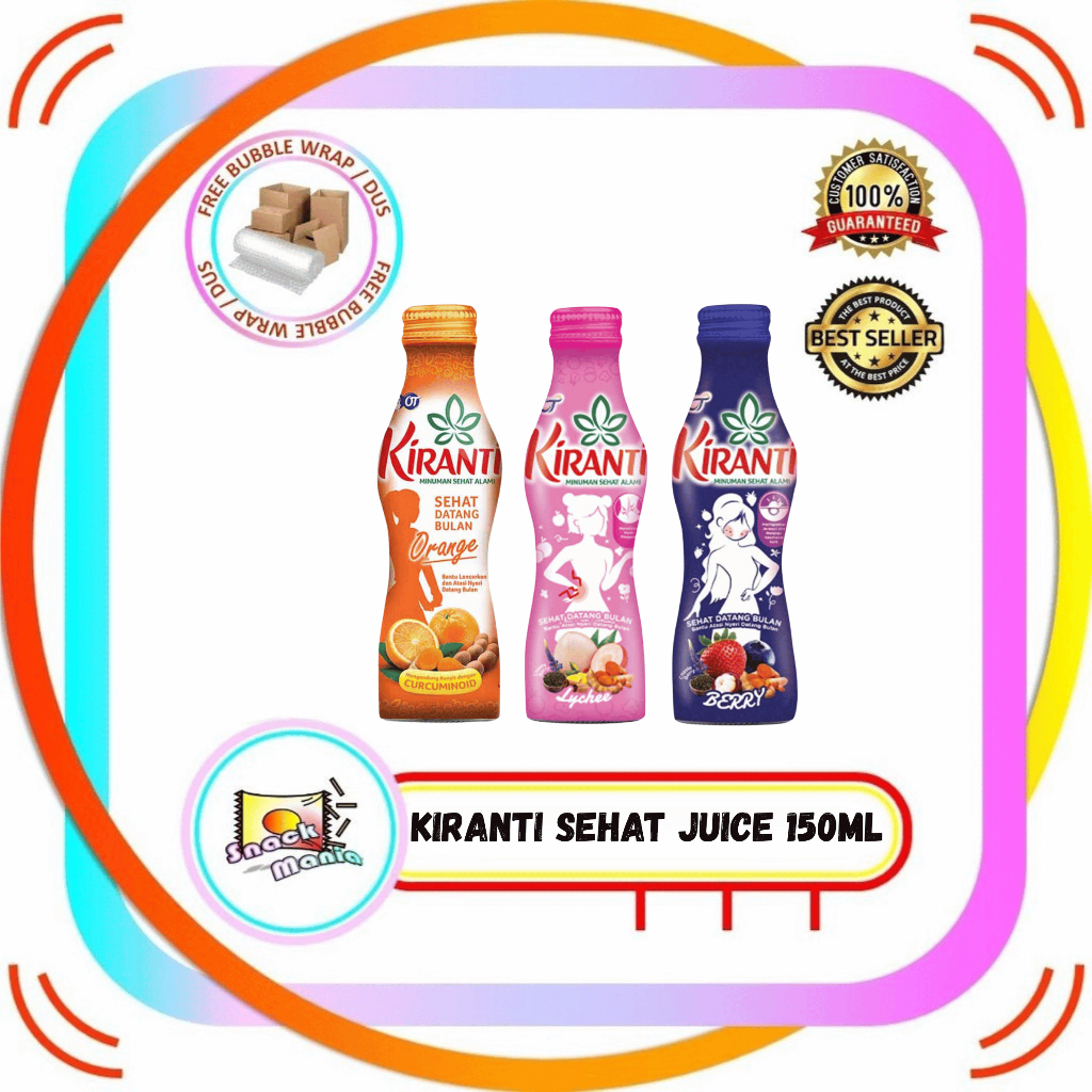 Jual Kiranti Sehat Wanita Datang Bulan Orange Lychee Berry Juice ~ 150 ...