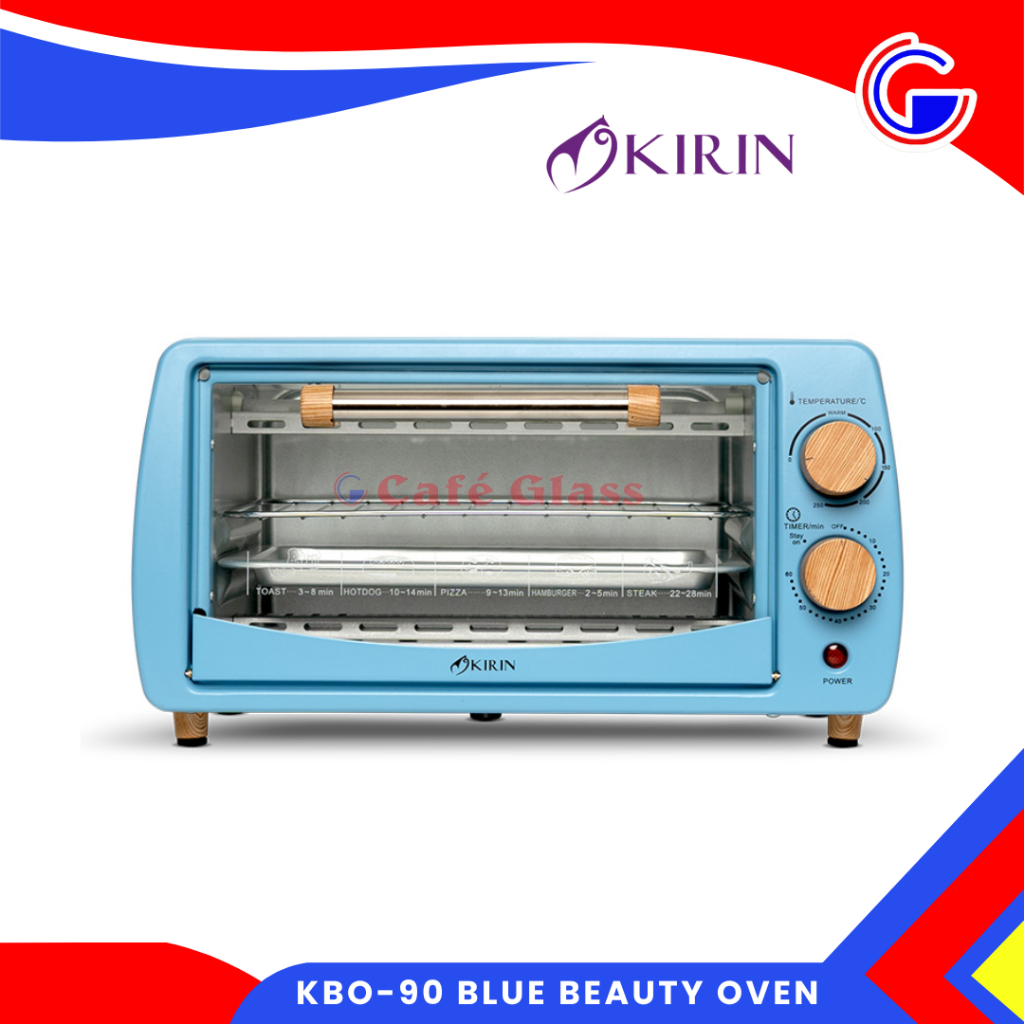 Kirin Oven Listrik Kbo-90 Omni Oven 9L I Low Watt 400W I Oven Panggang Mini Aesthetic