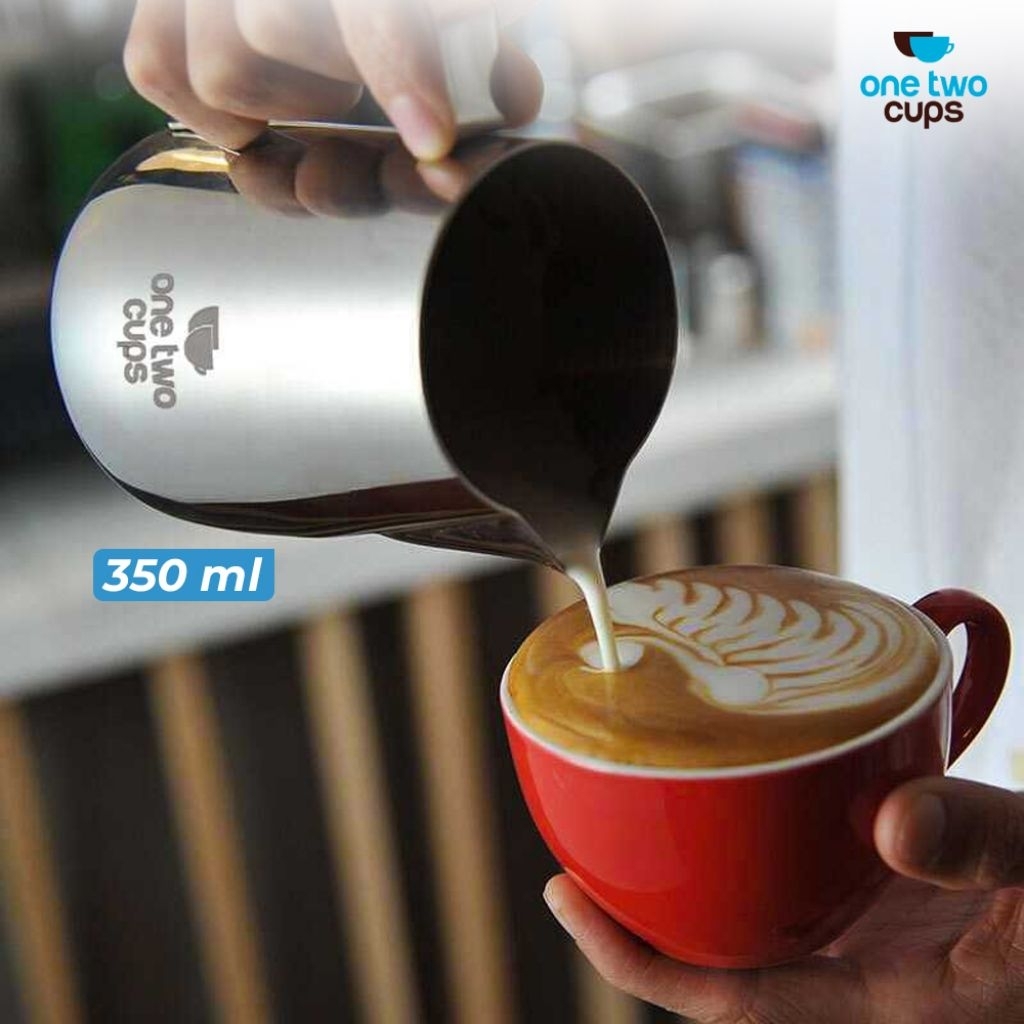 Jual One Two Cups Milk Jug Latte Art Gelas Susu Kopi Espresso Frother ...