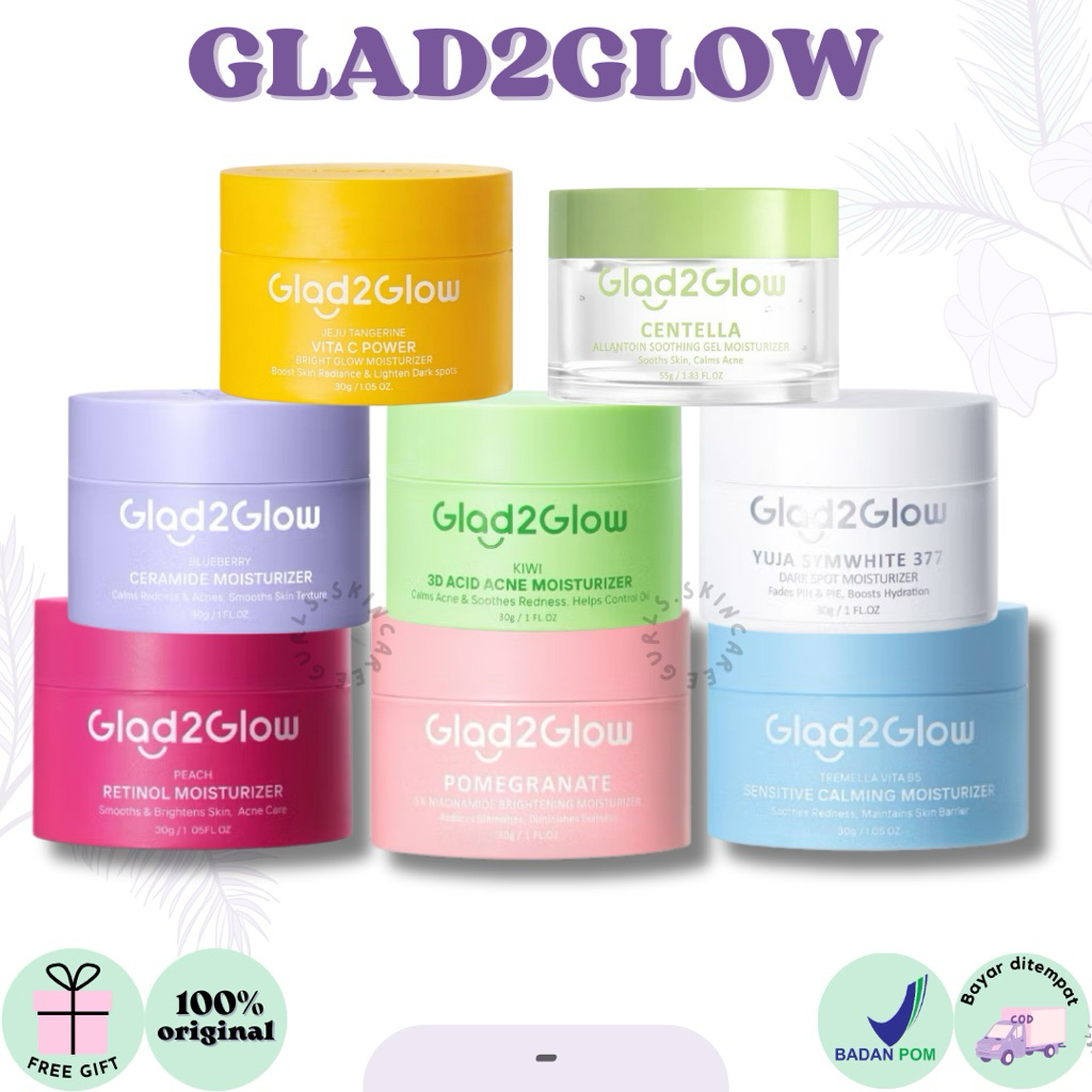 Glad2Glow Moisturizer Centella Blueberry Ceramide
