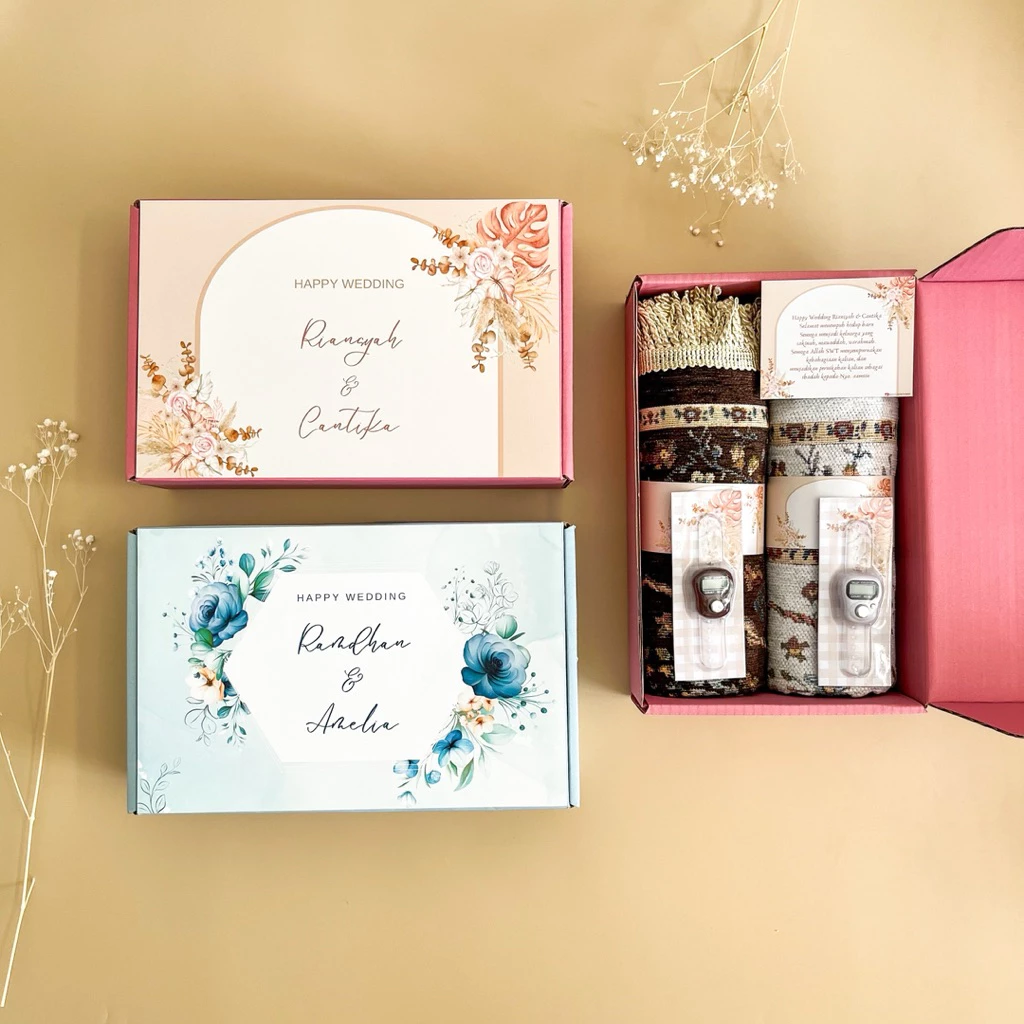Kado Pernikahan Kado Wedding Kado Nikah Hampers Sajadah Couple Wedding gift