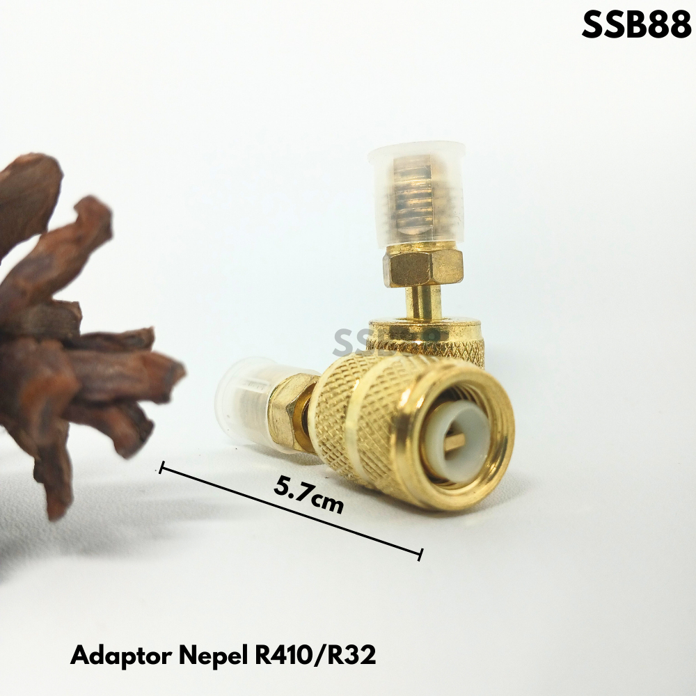 Jual ADAPTOR NEPEL / KONEKTOR CONNECTOR FREON R410/R32 | Shopee Indonesia