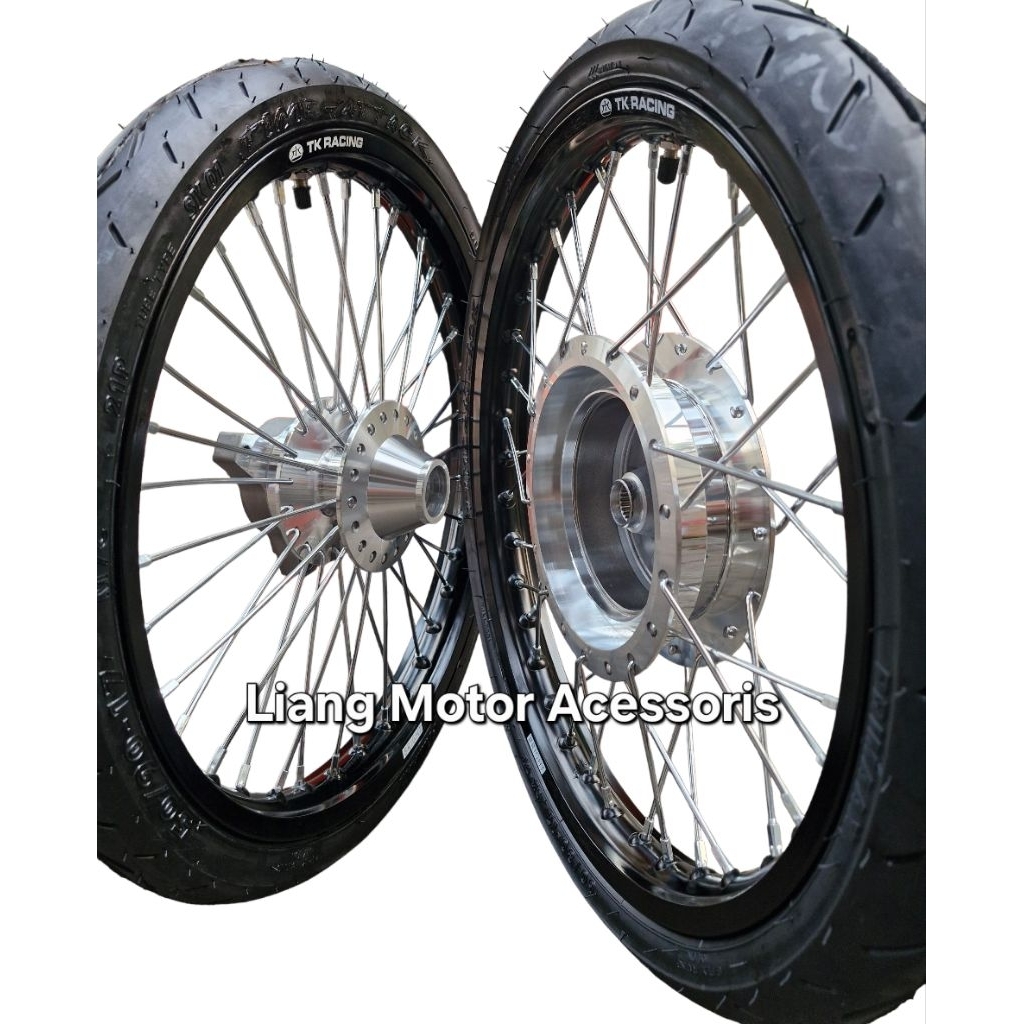 Jual Sepaket Velg TK Racing Ring 17 Tromol Set Jari2 Plus Ban - Yamaha ...