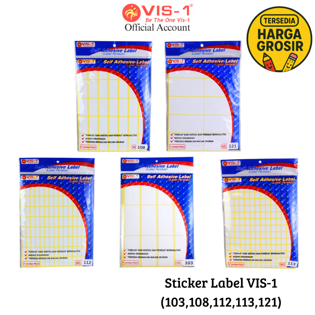 Jual VIS-1 Stiker Label / Label Harga | Shopee Indonesia