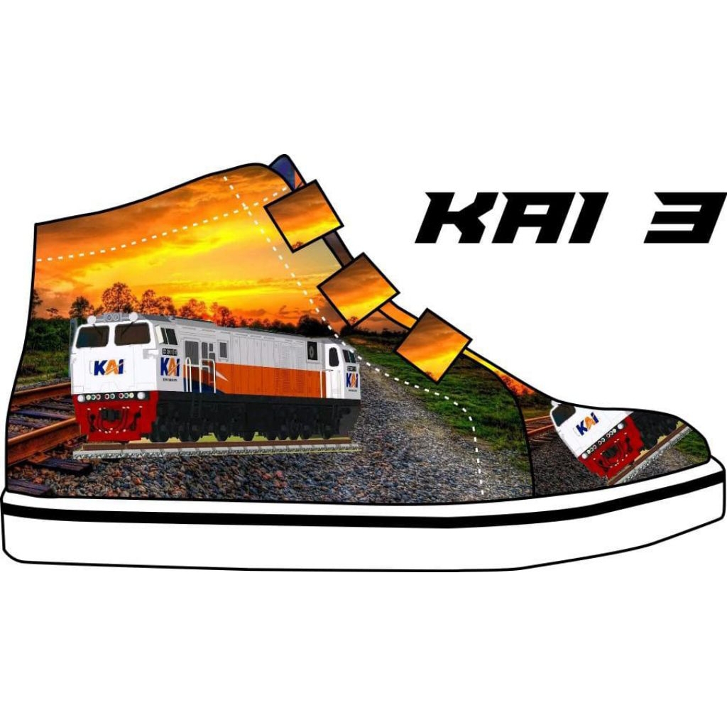 Jual SEPATU ANAK KARAKTER KERETA API(KAI)FREE CETAK NAMA DAN PHOTO+FREE ...