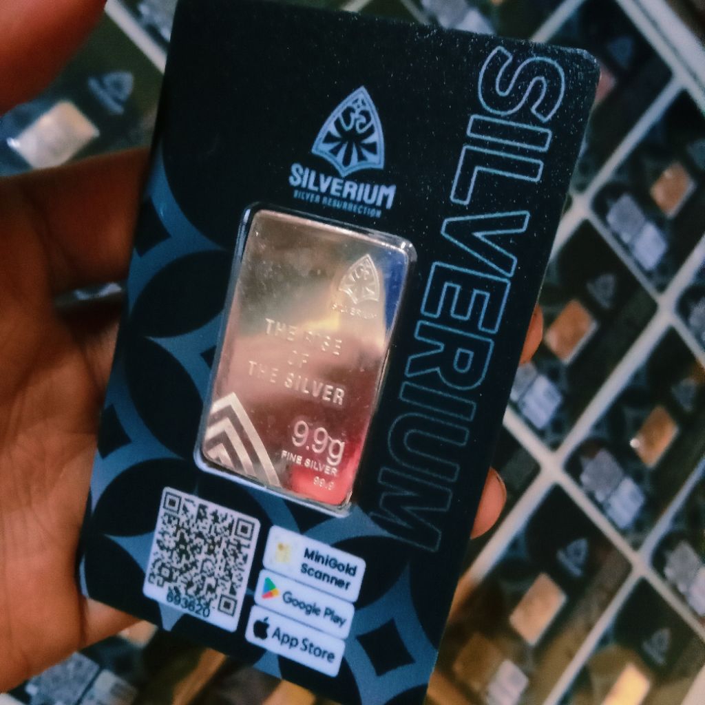 Jual Silverium 9.9 gram & 3.3 gram (perak batangan) kadar 999,9% ...