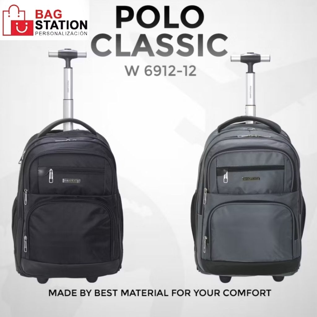 Jual NEW TAS RANSEL LAPTOP BACKPACK TROLI TROLY TROLLEY POLO CLASSIC ...