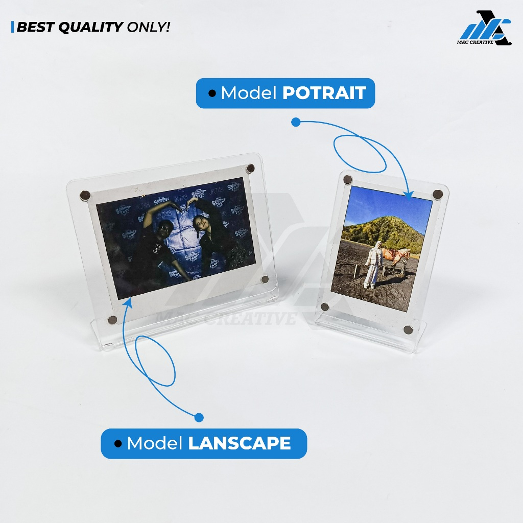 Jual Frame Magnet Akrilik 2R 3R 4R 5R - Bingkai Foto Akrilik Tipe L ...