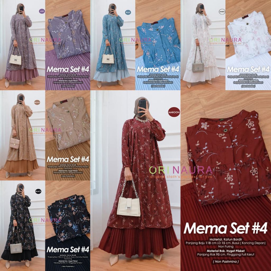 Jual (( TANPA FURING BELT ))BAJU MEMA SET ROK / SARAS HAFIZA / AMINA ...
