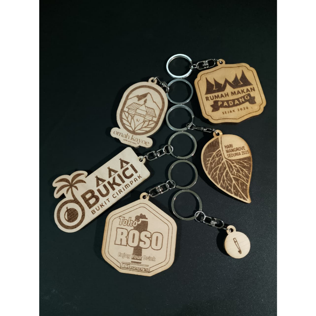 Jual Gantungan Kunci key chain logo Custom untuk produk/wisata/instansi ...