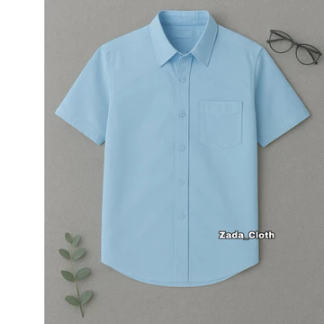 Kemeja Polos Pria Lengan Pendek Baju Kerja Slim Fit Formal Cowok