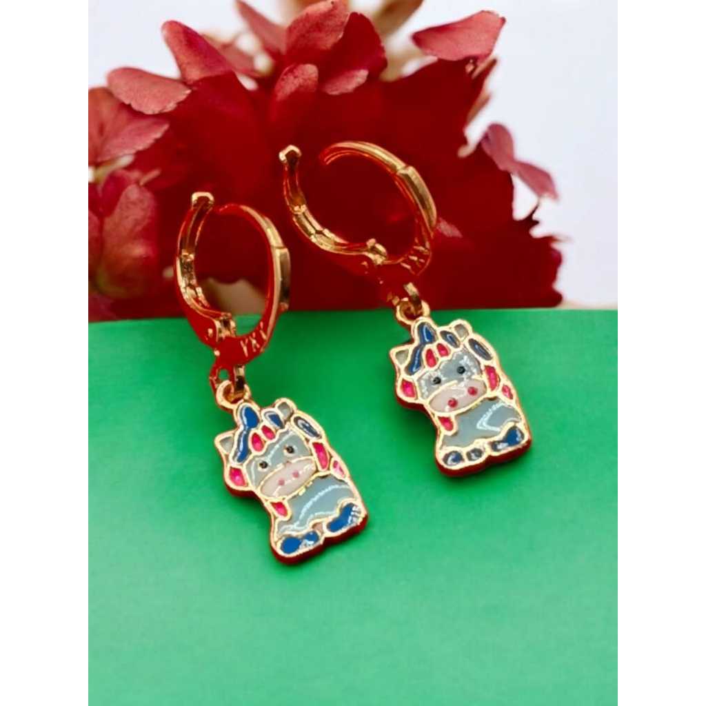Jual Anting Anak Sapi Biru Warna Warni Lucu Untuk Anak Usia 3 Tahun Ke ...