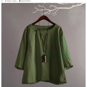 Blouse Rayon Twill Premium Jumbo Baju Atasan Wanita Style Korea Twill Nyaman Simple KINAN