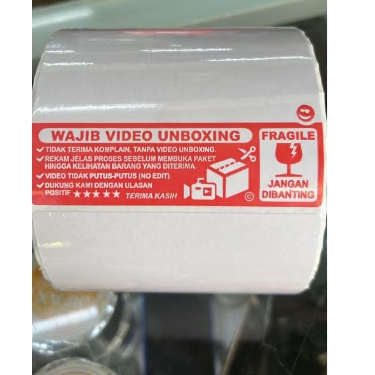 Jual label sticker shipping label awb kertas thermal 100x150 500 ...