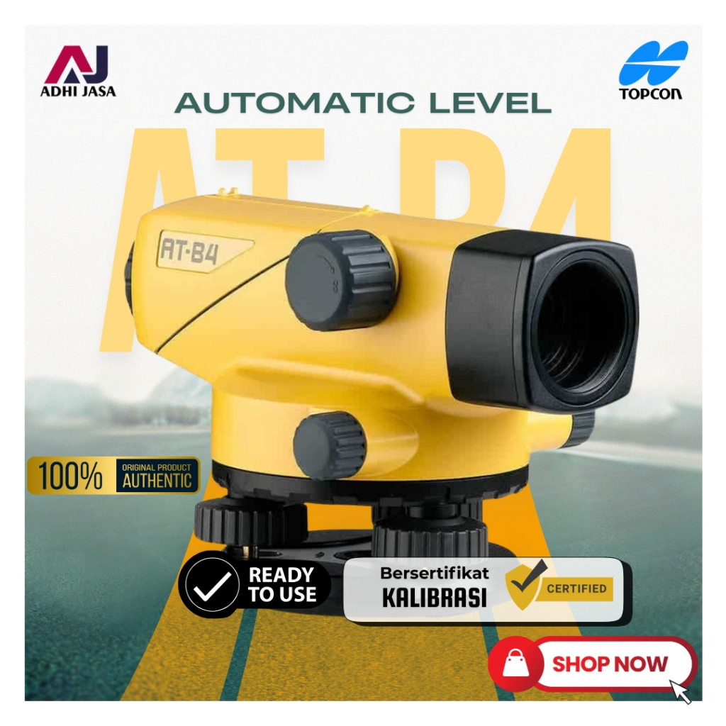 Jual Topcon ATB4 Optical Auto Level Waterpass – Paket Lengkap dengan ...