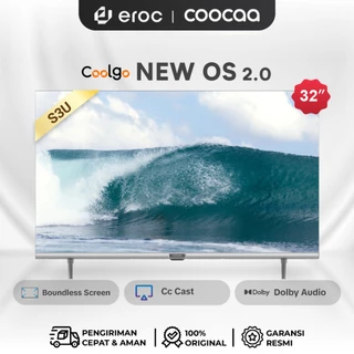 COOCAA TV 32 inch Smart TV - OS Coolita - Digital TV - Wifi - Youtube (Model : Coocaa 32S3U)