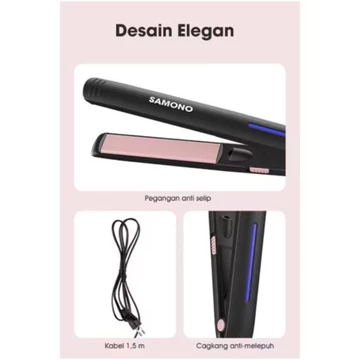 SAMONO Hair Straighter Curler Catokan Rambut Lurus Dan Keriting LED Indikator SW HS20