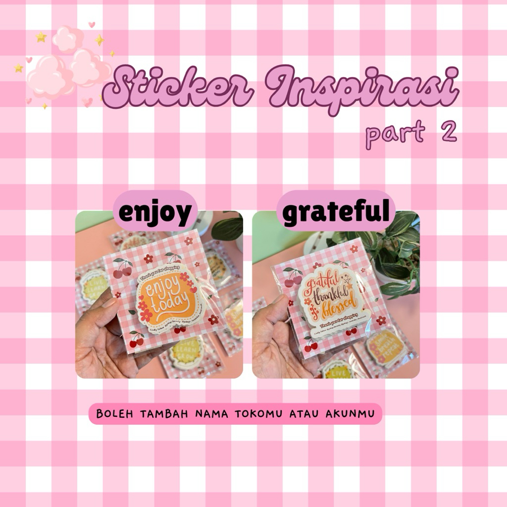 Jual STICKER INSPIRASI CUSTOM 1 PACK ISI 20 PCS (Part 2) | Shopee Indonesia