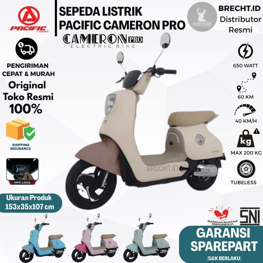 Sepeda Listrik Electric Bike Pacific CAMERON PRO 650 Watt New Series