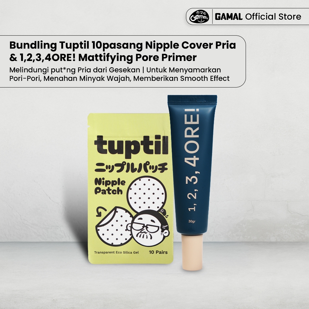 Jual GAMAL | Bundling Tuptil 10pasang Nipple Cover Pria & 1,2,3,4ORE ...