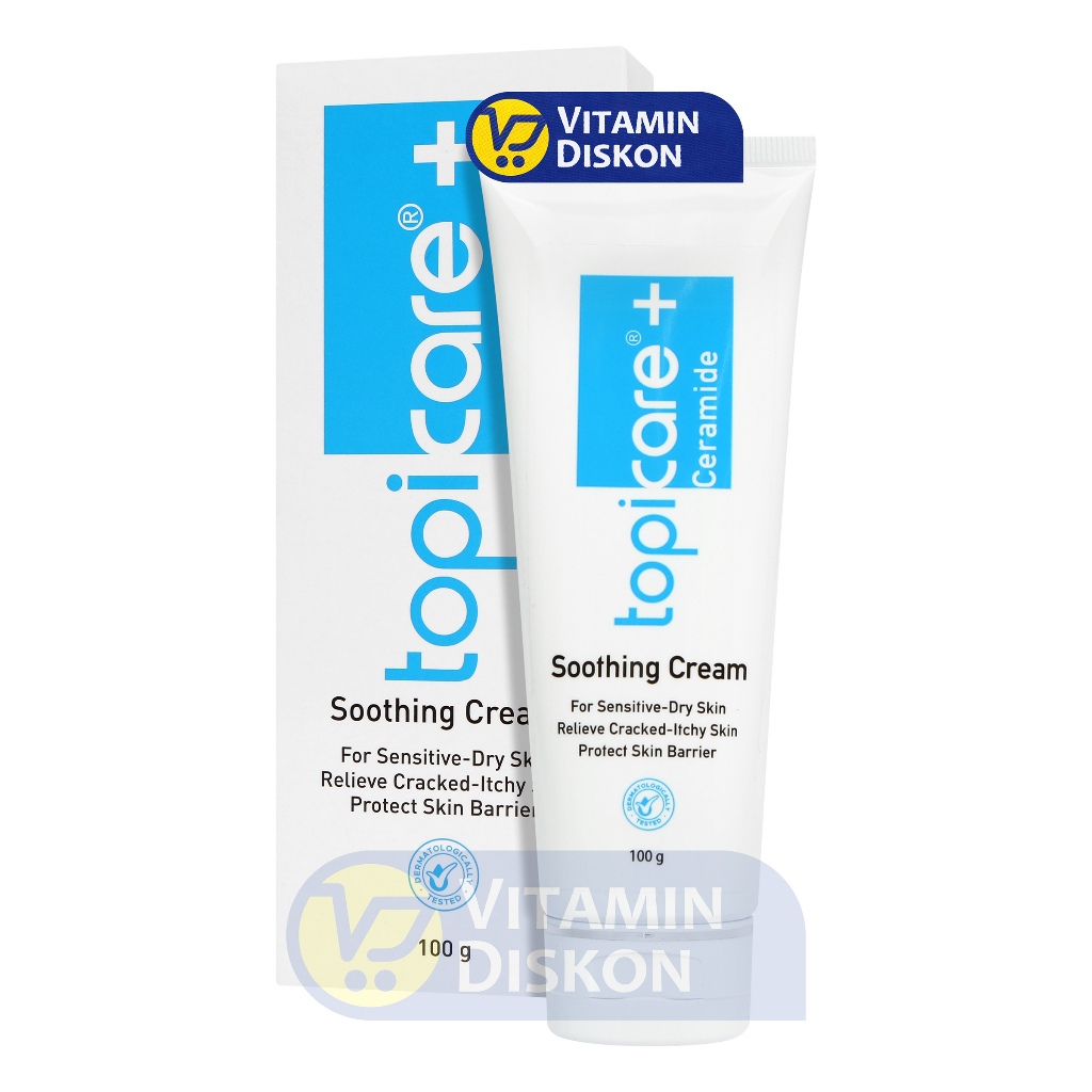 Jual TOPICARE + CERAMIDE SOOTHING CREAM - 100GR | Krim Pelembab Kulit ...
